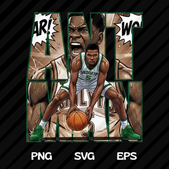 Anthony Edwards PNG Shirt Design, Basketball Player Comic Graphic Tee Sublimation, Basketball Lover Png (Digital Download)
