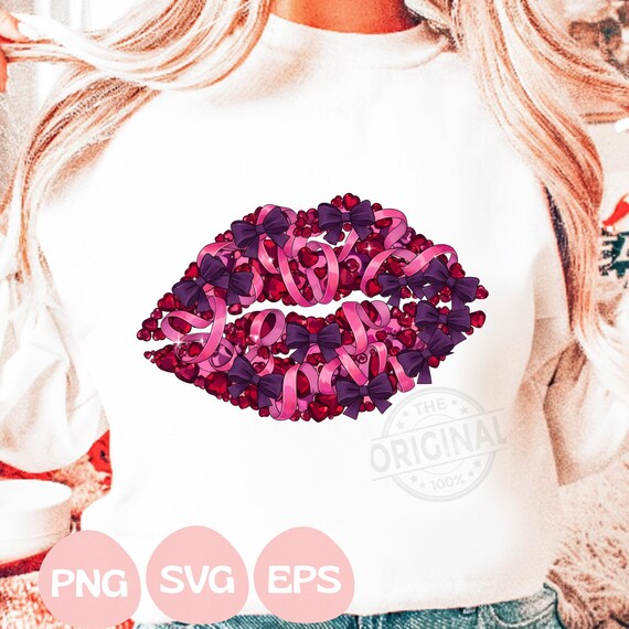 Coquette Valentine Heart PNG SVG, Valentine png, Valentines day png, Valentine Svg, Valentine Bow Png, Heart Svg, Pink Valentine Png