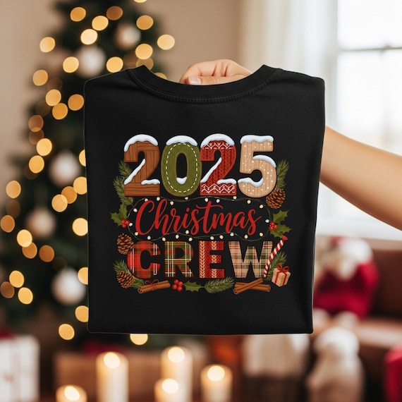Christmas Crew PNG Family Christmas 2025 PNG Funny Matching Holiday Shirt PNG Christmas Squad Pajamas Holiday Shirt Png Trendy Christmas Svg