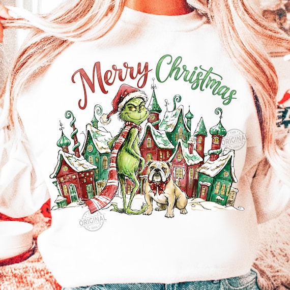 Retro Grinc png, Preppy Christmas 2025 png, Hand Drawn Christmas Characters png, Christmas Movie png, Vintage Christmas, Sublimation design