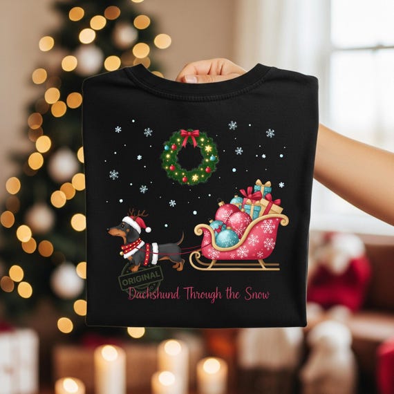 Funny Christmas Dog PNG, Funny Christmas Dachshund Dog PNG, Cute Christmas PNG, Dachshund Dog Mom Png, Dog Lover Shirt Design