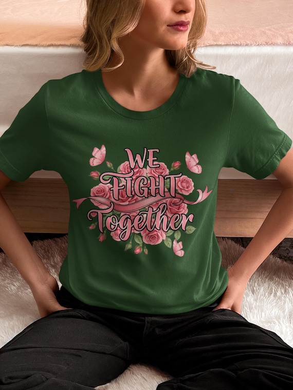 We Fight Together PNG, Hope Strength Unity, Breast Cancer Awareness T-Shirt , Pink Ribbon PNG, Cancer Support Sublimation, Digital Download