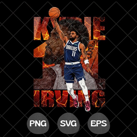 Kyrie Irving PNG SVG, Basketball T-Shirt Design, Basketball DTF Transfer, Basketball Lover Png, Basketball Comic Graphic Tee Sublimation