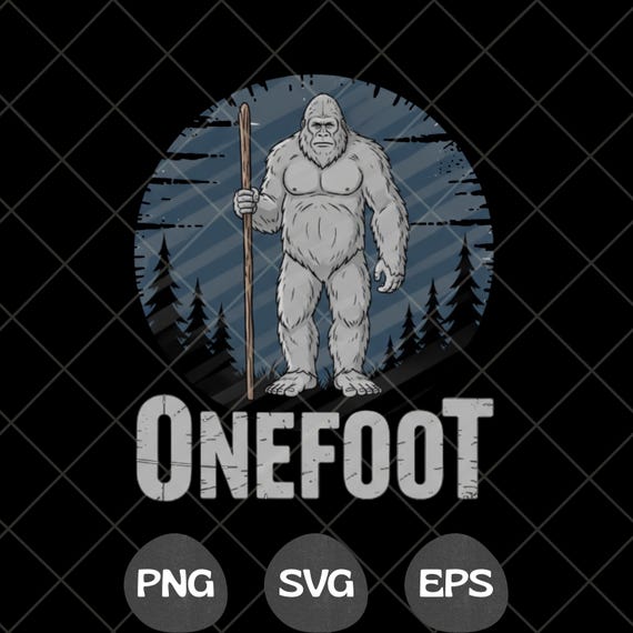 Onefoot Prosthetic Leg Amputee Bigfoot PNG SVG Awareness Design