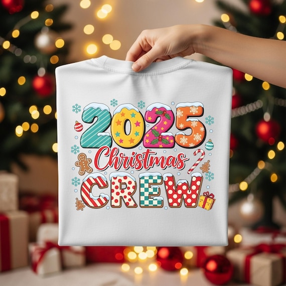 Christmas Crew PNG Family Christmas 2025 PNG Funny Matching Holiday Shirt PNG Christmas Squad Pajamas Holiday Shirt Png Merry Christmas Png