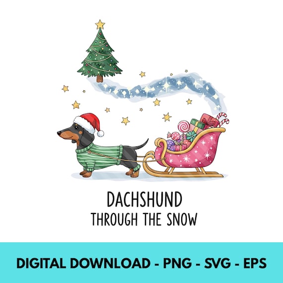 Funny Christmas Dog PNG, Dachshund Dog Mom Png, Cute Christmas PNG, Holiday Shirt Png, Merry Christmas PNG