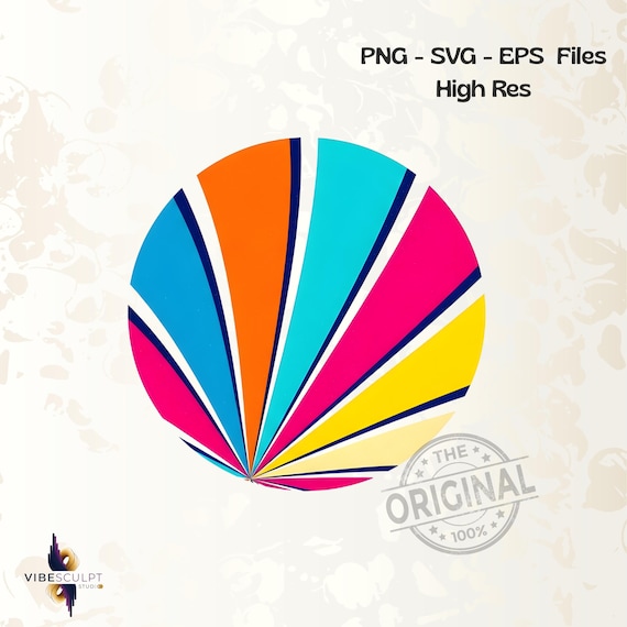 Retro Abstract PNG, Colorful Geometric Vintage T Shirt Design, 80s Modern Aesthetic Sublimation