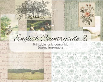 Junk journal kit printable instant download