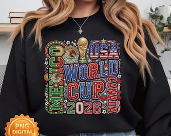 World cup 2026 P, USA Canada Mexico Soccer Design, Football Shirt Graphic, Instant Download PNG, Sublimation Print, Fan Shirt PNG