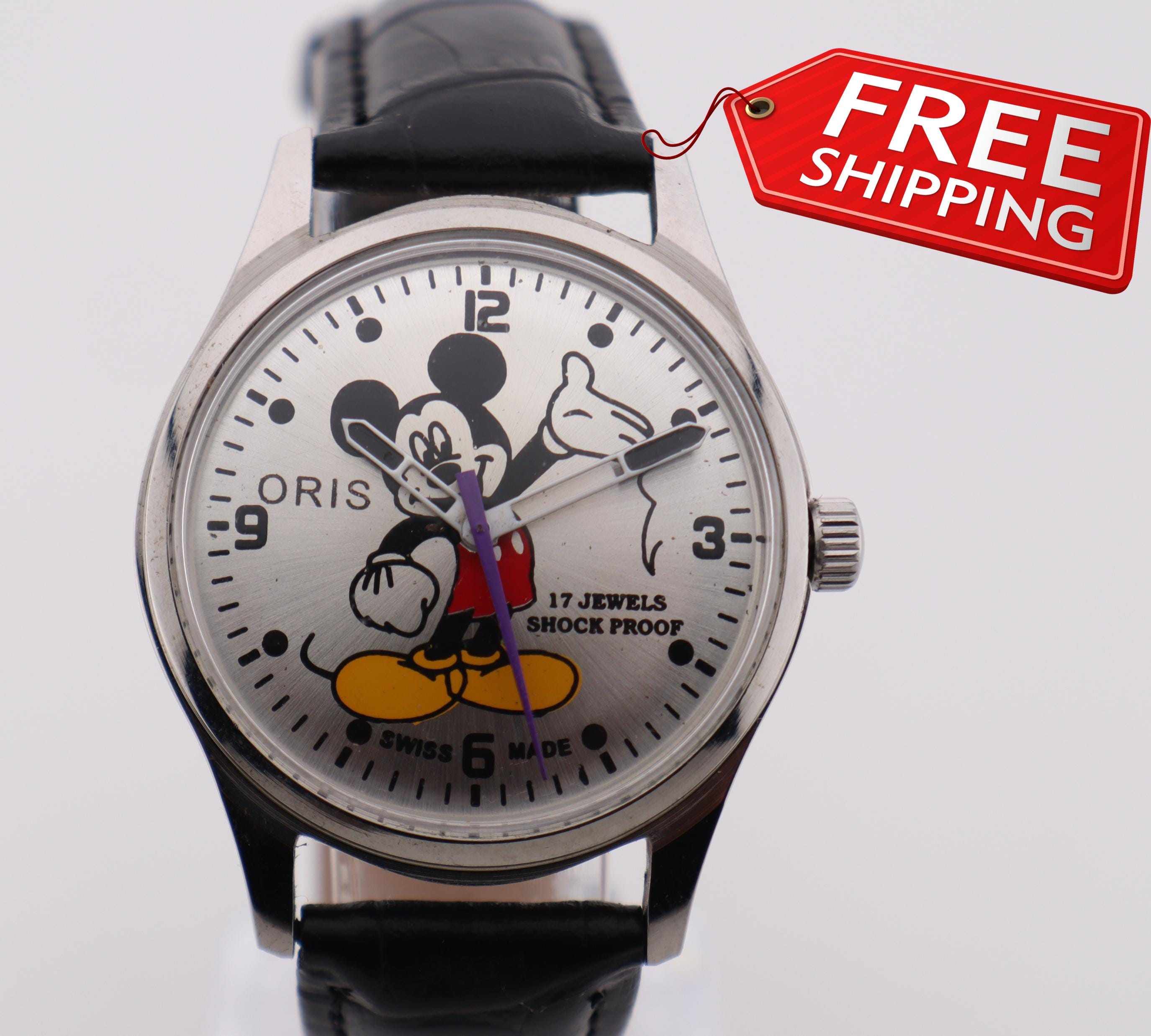 ORISヴィンテージ ミッキーマウス 手巻きアナログ時計 Oris mickey mouse - Etsy 日本