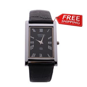 Luxury Classic Style Seiko Slim Vintage Quartz Men&#39;s Wrist Watch