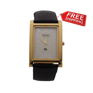 Seiko Slim Vintage Quartz Men&#39;s  Wrist Watch White Dial