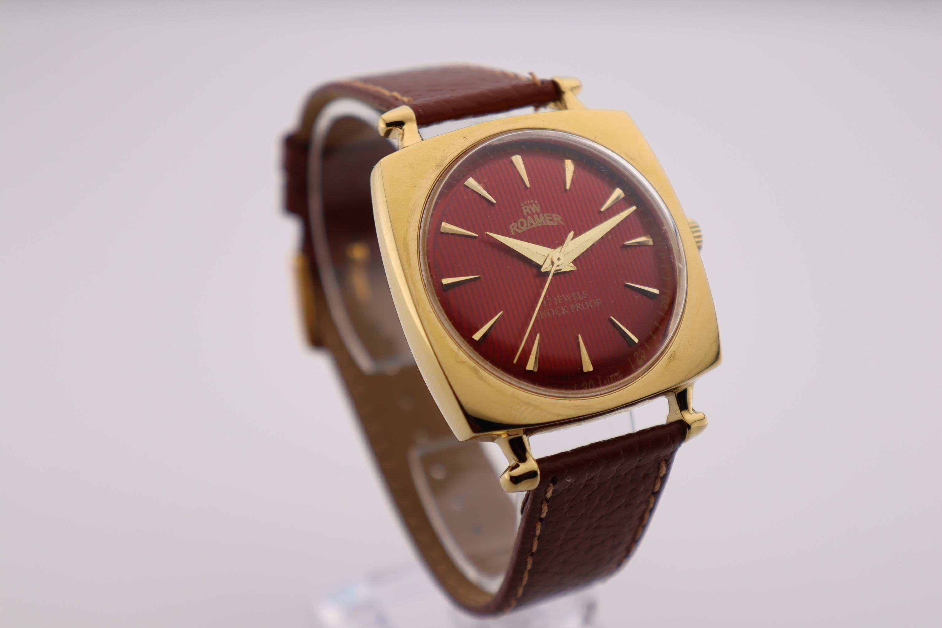Montre Vintage Femme Roamer Mécanique - Boîtier Acier Inoxydable 22mm - Bracelet Acier - Très Bon état