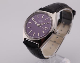 Relógio de pulso masculino vintage Ulysse Nardin com corda manual, fabricado na Suíça