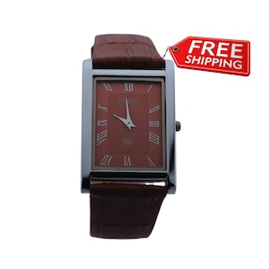 Modern Classic Style Red Seiko Slim Vintage Quartz Men&#39;s Wrist Watch