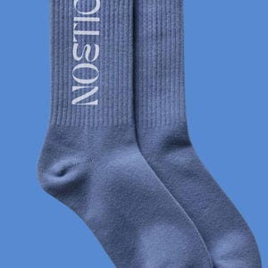 NOETIC Grip Sock – Blue Minimal