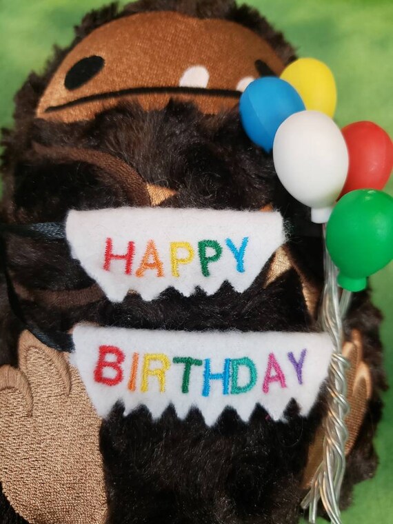 Joyeux Anniversaire Ete Le Gros Pied Ou Sasquatch Animal En Etsy Canada