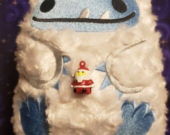 Christmas Santa Claus Yvette the Abominable Snoman or Yeti Stuffed Animal