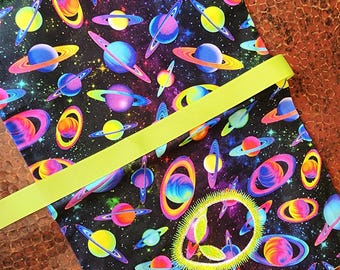 Bright Cosmic Alien Composition Book and Cover