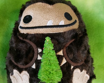 Christmas Tree Summer the Big Foot or Sasquatch Stuffed Animal