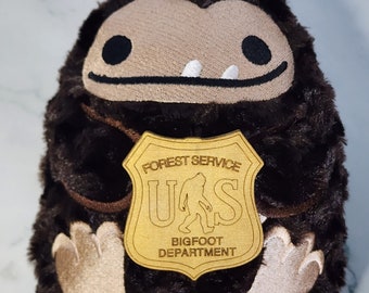 US Forestery Service Bigfoot Department Ranger Summer the Big Foot or Sasquatch Stuffed Animal