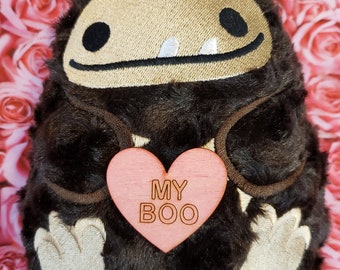 My Boo Valentine Summer the Big Foot or Sasquatch Stuffed Animal