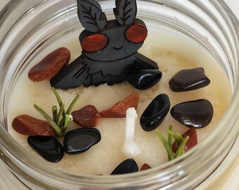 Majestic Mothman Cherry Cryptid Candle