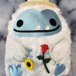 Spring Gardener Yvette the Abominable Snoman or Yeti Stuffed Animal