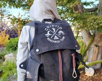 Cryptid Research Team Backpack Black