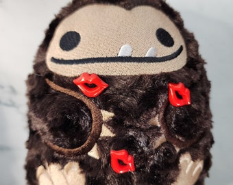 Covered in Kisses Valentine Summer the Big Foot or Sasquatch Stuffed Animal