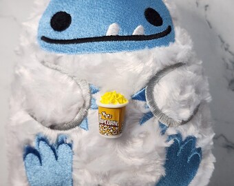 Movie Night Popcorn Yvette the Abominable Snoman or Yeti Stuffed Animal