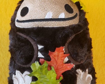 Fall Leaves Summer the Big Foot or Sasquatch Stuffed Animal