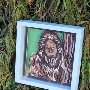 Big Foot Sasquatch Yowie Paper Framed Art