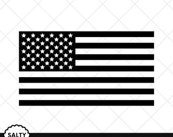 Amerikaanse vlag zwart silhouet SVG | Patriottisch VS-ontwerp, VS vlag Svg Png | Vlag van de Verenigde Staten Vector Amerikaans vlaglogo