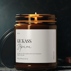 Kickass Stepmom Gift: Scented Soy Candle
