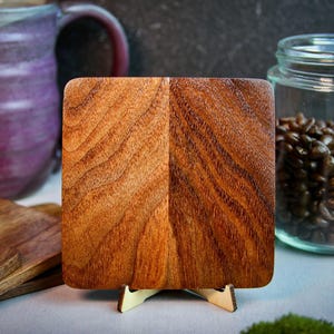 Handmade Walnut Wood Coaster Set (Set of 4)