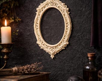 Gothic Bone Style Frame STL | Dark Fantasy Decor (3D Print File)