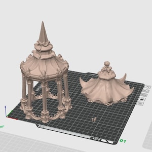 Gotisk benhängande lykta i STL | Mörk fantasidekor (digital nedladdning) bild 7