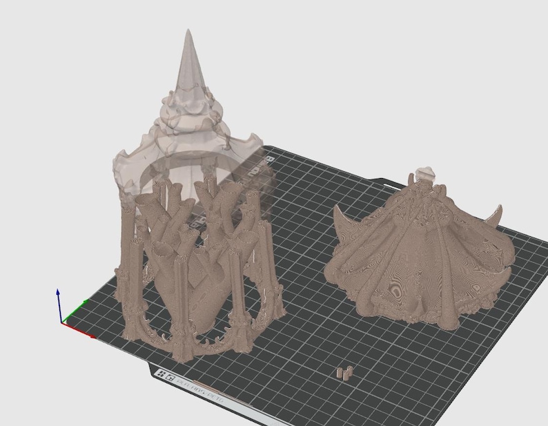 Gotisk benhängande lykta i STL | Mörk fantasidekor (digital nedladdning) bild 9