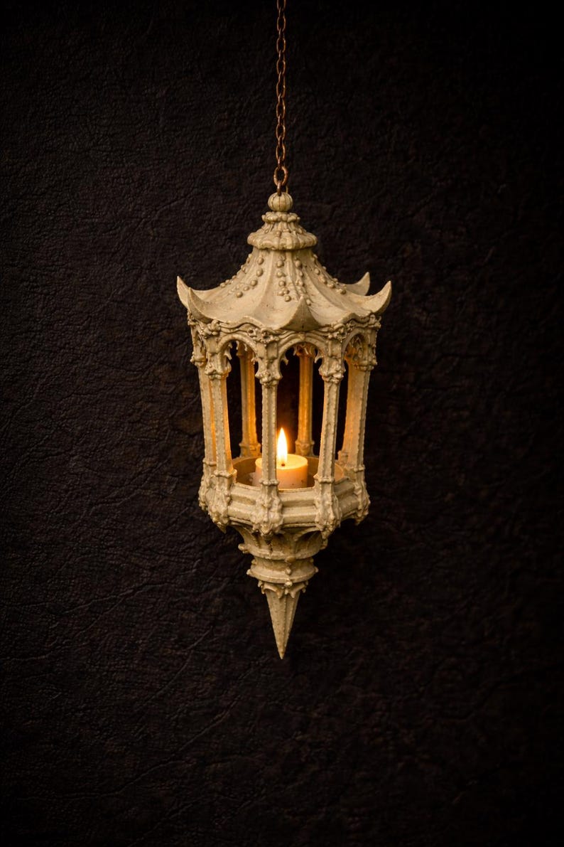 Gotisk benhängande lykta i STL | Mörk fantasidekor (digital nedladdning) bild 2