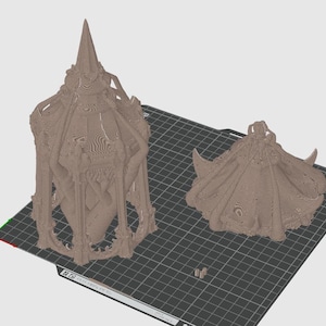 Gotisk benhängande lykta i STL | Mörk fantasidekor (digital nedladdning) bild 8