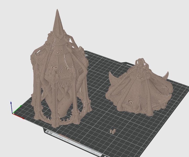 Gotisk benhängande lykta i STL | Mörk fantasidekor (digital nedladdning) bild 8