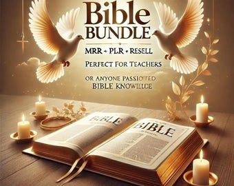 3000+ Bible Materials | VBS Lessons, Bible Activities, Educational Packs, Bible Stories MRR, PLR Rights