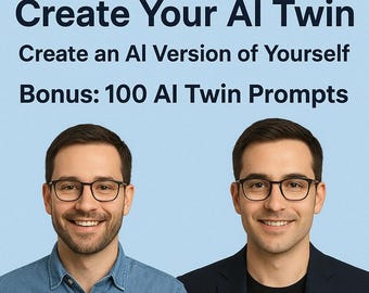 AI Twin Kickstart + 100 prompts: maak je digitale zelf en automatiseer content