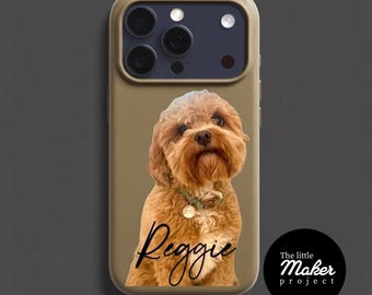 Pegatina personalizada para funda de teléfono con la imagen de tu mascota, vinilo adhesivo personalizado a partir de tu foto, regalo para amantes de los perros, pegatina de recuerdo para mascotas para niños.