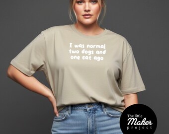 Funny Pet Lover gepersonaliseerde T-shirt, sarcastische hond moeder T-shirt, humoristische kat vader top, aangepaste grafische unisex tshirt, dierenliefhebber verjaardagscadeau