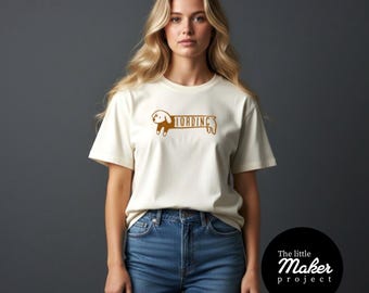 Camiseta con dibujo a mano de un perro salchicha "Cargando", camiseta minimalista con gráfico de perro salchicha, camiseta 100% algodón para perros salchicha, regalo para amantes de los perros salchicha, camiseta para amantes de los perros salchicha