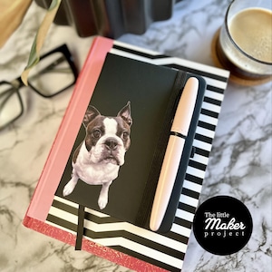 Personalized Pet Portrait Notebook: A6 Hardcover Journal