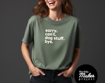 Camiseta personalizada con el lema "Lo siento, no puedo comprar cosas para perros ni gatos, adiós": regalo hecho a mano para amantes de las mascotas, divertidas camisetas de algodón con un gráfico de inspiración vintage.