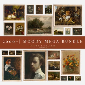 2000+ Moody Bundle,Vintage Gallery Wall Prints,Moody French Country,Dark Academia, Moody Insect Decor,Gallery Wall Art Set,Saige Green Décor